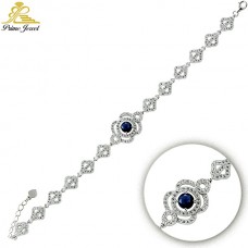 Gümüş Zirkon Taşlı Bilezik / Bileklik